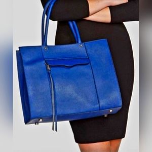 Rebecca Minkoff Staffiano Leather Royal Blue Tote